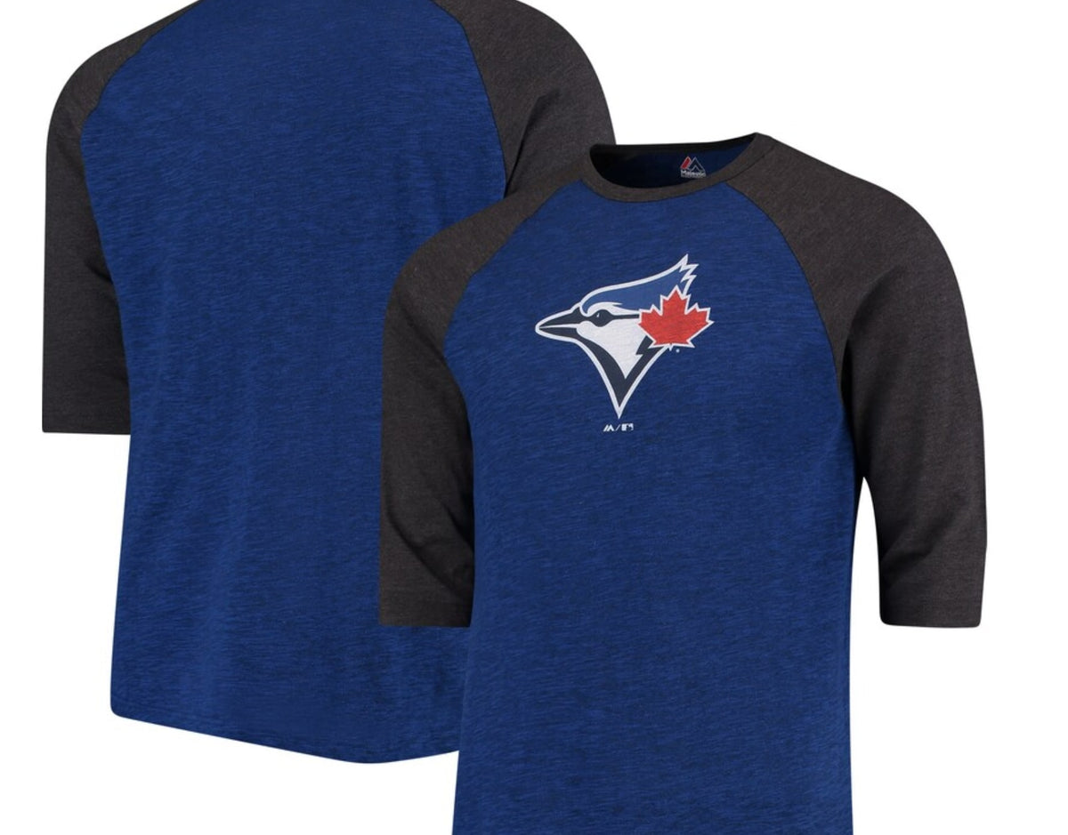 Toronto Blue Jays Majestic Grueling Ordeal 3/4-Sleeve Raglan T-Shirt - –  Pro Image Sports Square One