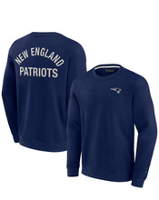 Load image into Gallery viewer, New England Patriots Fanatics Unisex Super Soft Pullover Crew Sweatshirt - College Navy
