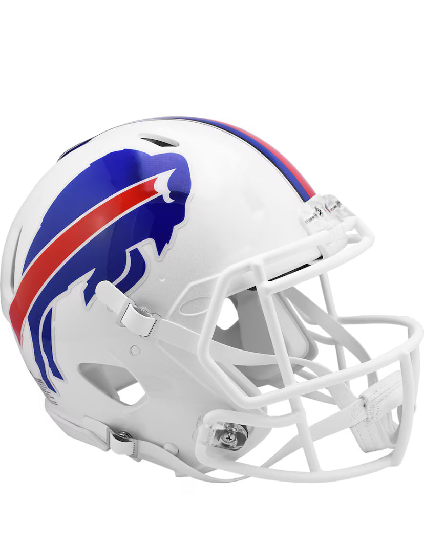 Buffalo Bills Replica Full Size White NFL Riddell Helmet