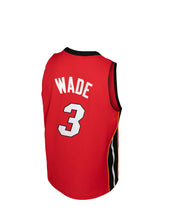 Load image into Gallery viewer, Men&#39;s Mitchell &amp; Ness Dwyane Wade Miami Heat Red NBA Hardwood Classics Swingman Jersey
