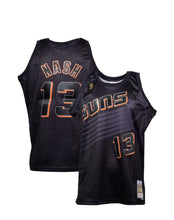 Load image into Gallery viewer, Men&#39;s Mitchell &amp; Ness Steve Nash Phoenix Suns Black Special Edition NBA Hardwood Classics Swingman Jersey
