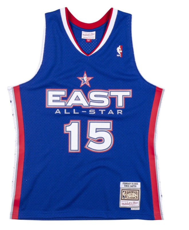 Men's Mitchell & Ness Vince Carter  All-Star East Blue NBA Hardwood Classics Swingman Jersey