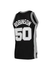 Load image into Gallery viewer, Men&#39;s Mitchell &amp; Ness David Robinson San Antonio Spurs Black NBA Hardwood Classics Swingman Jersey
