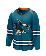 Load image into Gallery viewer, Men&#39;s Fanatics San Jose Sharks Teal Breakaway NHL Jersey
