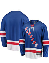 Load image into Gallery viewer, Men&#39;s Fanatics New York Rangers Blue Breakaway NHL Jersey
