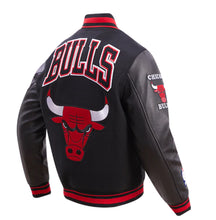 Load image into Gallery viewer, Men&#39;s Chicago Bulls Retro Classic Black &amp; Red Varsity NBA Jacket
