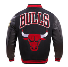 Load image into Gallery viewer, Men&#39;s Chicago Bulls Retro Classic Black &amp; Red Varsity NBA Jacket
