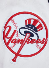 Load image into Gallery viewer, Men&#39;s New York Yankees Script Tail Navy &amp; White Varsity MLB Jacket
