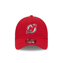 Load image into Gallery viewer, New Jersey Devils New Era 9FORTY A-Frame Red Snapback NHL Adustable Hat
