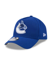 Load image into Gallery viewer, Vancouver Canucks New Era 9FORTY A-Frame Blue Snapback NHL Adustable Hat
