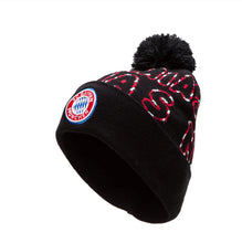 Load image into Gallery viewer, Bayern Munich Knitted Football/Soccer Black &amp; Red Winter Hat/Toque/Beanie
