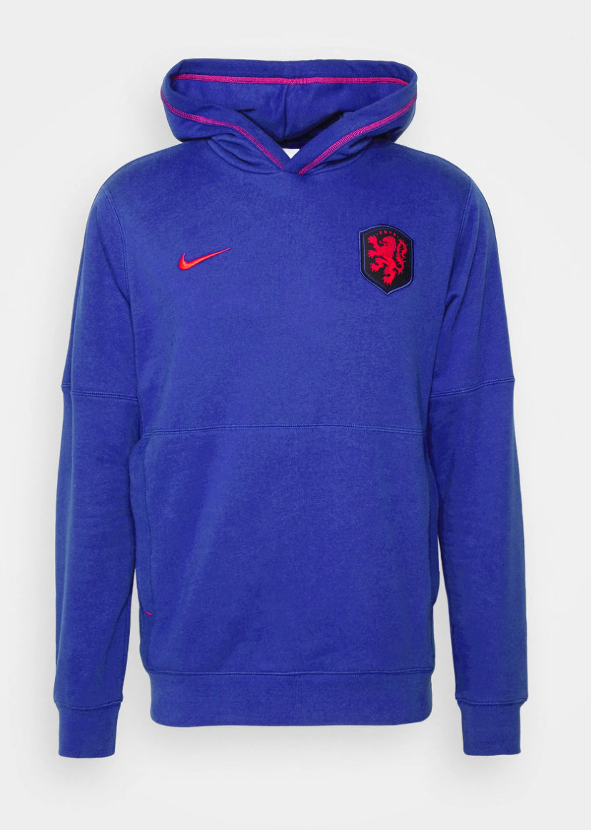 Men's Nike Netherlands National Team Blue & Red Pullover Soccer Hoodie