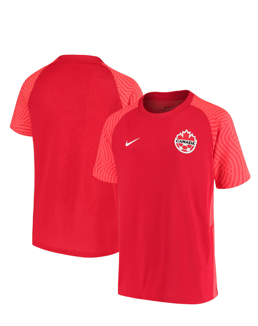 Men's Nike Team Canada 2021-2022 Red Soccer Jersey