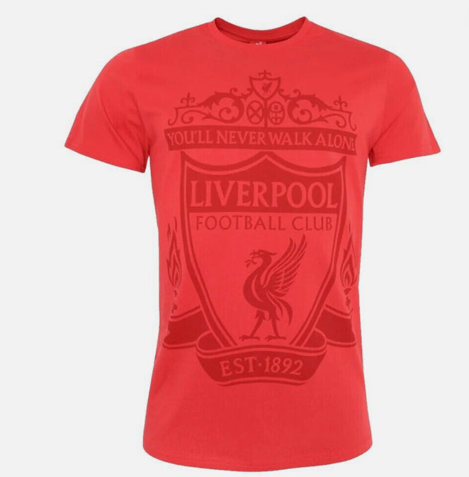 Men's Liverpool FC 'You'll Never Walk Alone' Red Soccer T-Shirt / Tee