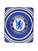 Load image into Gallery viewer, Chelsea Football Club Soft Pulse Fleece Team Logo 125cm x 150cm Blue Blanket
