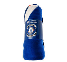 Load image into Gallery viewer, Chelsea Football Club Soft Pulse Fleece Team Logo 125cm x 150cm Blue Blanket
