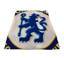 Load image into Gallery viewer, Chelsea Football Club Soft Pulse Fleece Team Logo 125cm x 150cm Blue Blanket
