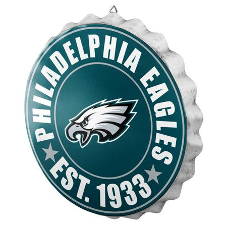 Philadelphia Eagles Green Team Logo Bottle Cap Wall Sign