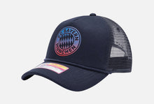 Load image into Gallery viewer, Bayern Munich Fan Ink TR-28 Pro Trucker Snapback Navy Soccer Hat
