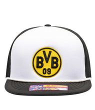 Load image into Gallery viewer, Borussia Dortmund Fan Ink SK-93 Pro Snapback Black &amp; White Soccer Hat
