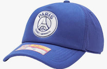 Load image into Gallery viewer, Paris Saint - Germain Fan Ink TR-28 Pro Trucker Snapback Blue Soccer Hat
