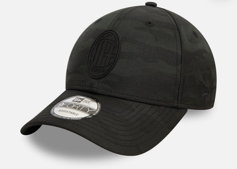 AC Milan New Era 9Forty Adustable Black Camo Soccer Hat