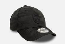 Load image into Gallery viewer, AC Milan New Era 9Forty Adustable Black Camo Soccer Hat
