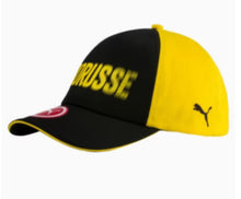 Load image into Gallery viewer, Borussia Dortmund Puma Snapback Adjustable Black &amp; Yellow Soccer Hat
