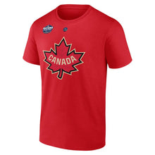 Load image into Gallery viewer, Men&#39;s Fanatics Sydney Crosby Team Canada Hockey 4 Nations Face-Off 2025 Red Tee / T-Shirt
