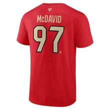 Load image into Gallery viewer, Men&#39;s Fanatics Connor McDavid Team Canada Hockey 4 Nations Face-Off 2025 Red Tee / T-Shirt
