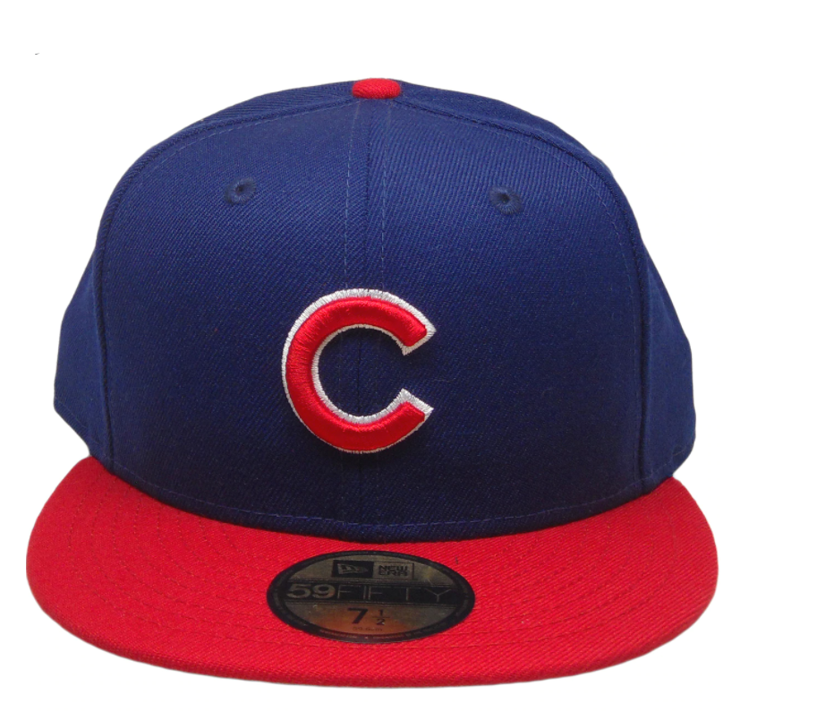 Chicago Cubs New Era Custom 59Fifty Fitted Hat Red/Blue – Pro