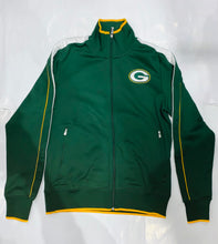 Load image into Gallery viewer, Green Bay Packers Green/Yellow Full-Zip Track Jacket
