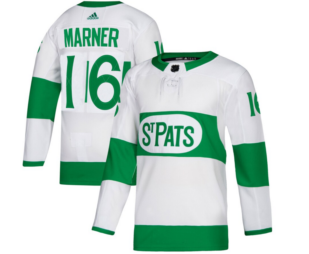 Men's Toronto St. Pats Mitchell Marner adidas White Authentic Player - Jersey