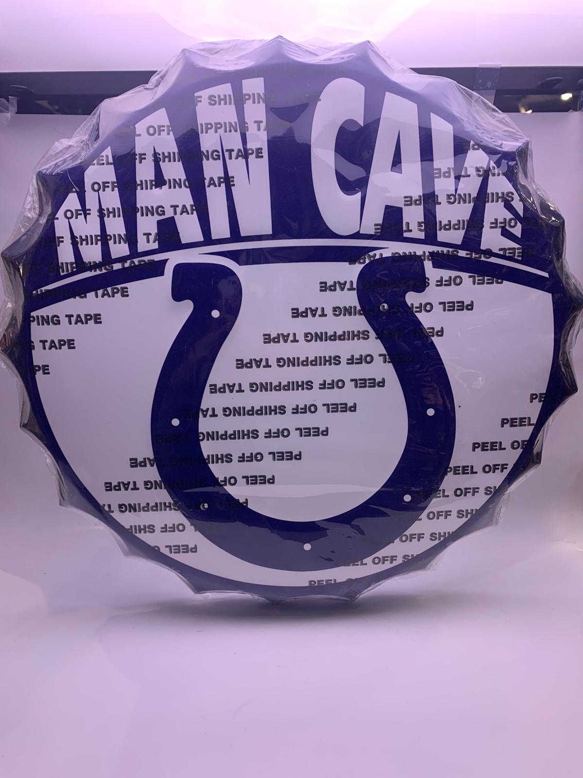 Indianapolis Colts NFL Bottle Cap Wall Sign